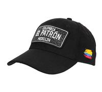 Casquette El Patron Noire et Argent Strass Effet Daim Medellin Baseball - Mixte