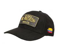 Casquette El Patron Noire et Doree Strass Effet Daim Colombia Baseball - Taille Unique - Noir