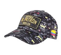 Casquette El Patron Noire et Dorée Strass Streetwear Colombia Medellin Baseball - Mixte