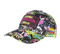 Casquette El Patron Noire et Violette Strass Streetwear Colombia Medellin Baseball - Taille Unique - Noir