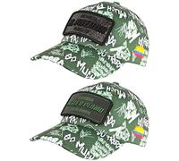 Casquette El Patron Plata o Plomo Verte Double Ecusson Strass Streetwear - Taille Unique - Vert