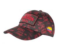 Casquette El Patron Rouge et Noire Strass Streetwear Medellin Baseball - Taille Unique - Rouge