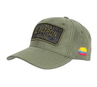 Casquette El Patron Verte et Noire Strass Effet Daim Colombia Medellin Baseball - Mixte