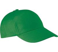 Casquette en Coton - 5 Panneaux - Kelly Green, One Size, Unisexe