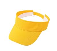 Casquette en Denim Unisexe pour Activités de Plein Air Respirante Confortable sans Toit Protection UV Style Décontracté Urbain(Yellow, One Size)