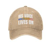 Casquette en Jean Charlie Kirk avec la Foi Patriotique et sa Voix Qui perdure