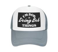 Casquette en Maille « Je suis Bob » - Fait des Choses Bob - pour Homme et Femme - Casquette de Camionneur - Cadeaux - Casquette de Baseball Noire