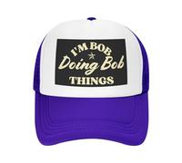 Casquette en Maille « Je suis Bob » - Fait des Choses Bob - pour Homme et Femme - Casquette de Camionneur - Cadeaux - Casquette de Baseball Noire