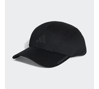 adidas Mixte Running AEROREADY Four-Panel Mesh Cap, Black/Black Reflective, S