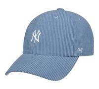 Casquette en Velours Clean Up Yankees by 47 Brand bleu clair One Size