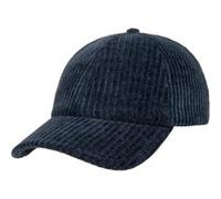 Casquette en Velours Côtelé Wide-Wale by Stetson bleu One Size