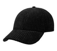 Casquette en Velours Côtelé Wide-Wale by Stetson noir One Size