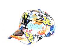 Casquette Enfant Blanche et Bleue Pop Art Dessins Animes Koolyx 7 a 12 Ans - Taille Unique - Blanc