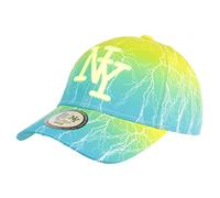 Casquette Enfant Bleue et Jaune Fluo Eclyr Fashion NY Baseball de 7a 12 Ans - Taille Unique - Bleu