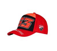 Casquette Enfant Dual Ducati Corse Francesco Bagnaia Rouge - VR46 - Baseball - Coton - Printemps / Été Taille unique