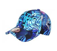 Casquette Enfant-Hip Hop Honour-Casquette Enfant Bleue Fleurs Roses Tropicales Baseball NY Bali 7 a 12 ans - Bleu Taille unique