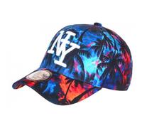 Casquette Enfant-Hip Hop Honour-Casquette Enfant Bleue Orange Palmiers NY Baseball Bora 7 a 12 ans - Bleu Taille unique