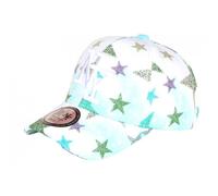 Casquette Enfant-Hip Hop Honour-Casquette Enfant Etoiles bleues vertes pailettes Staring 7 a 12 ans - Bleu Taille unique