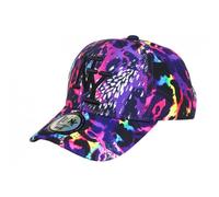 Casquette Enfant-Hip Hop Honour-Casquette Enfant Leopard Rose et Jaune NY Baseball 7 a 11 ans - Rose Taille unique