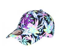 Casquette Enfant-Hip Hop Honour-Casquette Enfant Noire Fleurs Violettes Tropicale Bali 7 a 12 ans - Violet Taille unique