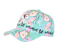 Casquette Enfant Licorne Verte et Rose Baseball Be Unique - Garçon