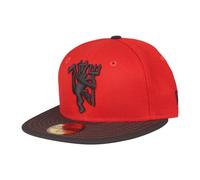 Casquette Enfant New Era 59Fifty - DEVIL Manchester United Rouge - 100% Laine 6 3/8