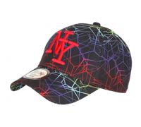 Casquette Enfant Rouge et Bleue Fashion Spider NY Baseball de 7 à 12 Ans - Taille Unique - Rouge