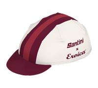 Casquette Santini x Eroica Timo blanc bordeaux