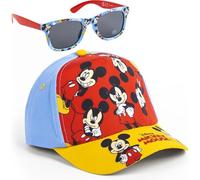 Casquette et Lunettes Disney, Unisexe, pour Enfants, Design Original, réglable et léger, idéal pour l'été et comme Protection Solaire