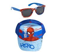 Casquette et Lunettes Spiderman, Unisexe, pour Enfants, Design Original, réglables et légères, idéales pour l'été et comme Protection Solaire