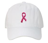 Casquette Femme - Casquette De Baseball Sensibilisation Cancer du Sein Unisexe Cancer du Sein Rose Octobre Casquette pour La Sensibilisation Cancer du Sein Chapeau De Sport Casquette De Visière