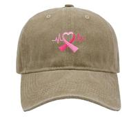 Casquette Femme Octobre Cancer du Sein International Publicity Day de Baseball Ruban Rose Imprimée Chapeau Sport Classiques Rétro Hat Respirante Ajustable ete queue cheval Accessoires visières