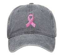 Casquette Femme Octobre Cancer du Sein International Publicity Day de Baseball Ruban Rose Imprimée Chapeau Sport Classiques Rétro Hat Respirante Ajustable ete queue cheval Accessoires visières
