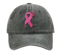 Casquette Femme Octobre Cancer du Sein International Publicity Day de Baseball Ruban Rose Imprimée Chapeau Sport Classiques Rétro Hat Respirante Ajustable ete queue cheval Accessoires visières