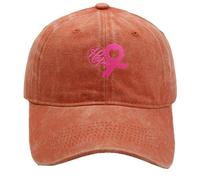 Casquette Femme Octobre Cancer du Sein International Publicity Day de Baseball Ruban Rose Imprimée Chapeau Sport Classiques Rétro Hat Respirante Ajustable ete queue cheval Accessoires visières