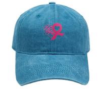 Casquette Femme Octobre Cancer du Sein International Publicity Day de Baseball Ruban Rose Imprimée Chapeau Sport Classiques Rétro Hat Respirante Ajustable ete queue cheval Accessoires visières