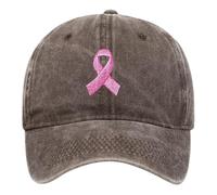 Casquette Femme Octobre Cancer du Sein International Publicity Day de Baseball Ruban Rose Imprimée Chapeau Sport Classiques Rétro Hat Respirante Ajustable ete queue cheval Accessoires visières