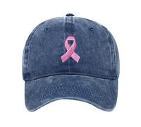Casquette Femme Octobre Rose Baseball Cap Tennis Grosse Tete Casquettes visières Sport Chapeau Anti Transpiration ado Fille (One Size)