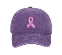 Casquette Femme Octobre Rose Baseball Cap Tennis Grosse Tete Casquettes visières Sport Chapeau Anti Transpiration ado Fille (Violet, One Size)