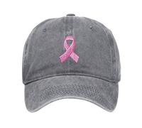 Casquette Femme Octobre Rose Baseball Cap Tennis Grosse Tete Casquettes visières Sport Chapeau Anti Transpiration ado Fille (Gris, One Size)