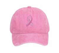 Casquette Femme Octobre Rose Baseball Cap Tennis Grosse Tete Casquettes visières Sport Chapeau Anti Transpiration ado Fille (A-Rouge, One Size)