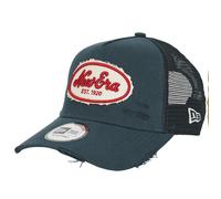 Casquette hommes New-Era OVAL CANVAS DISTRESS TRUCKER NEW ERA Marine Unique