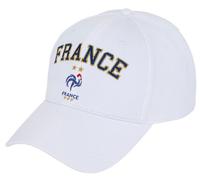 Casquette - FFF - Collection officielle - Blanc - Taille unique réglable - Coton Taille unique