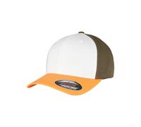 Flexfit Casquette kaki / orange / blanc, Taille 56-57