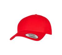 Casquette FLEXFIT 6789M | Premium Curved Visor Snapback - Couleur : Rouge - Taille : One Size