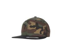 Flexfit Casquette Classic Snapback Bicolore Taille unique Vert camouflage/Noir