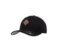 Casquette - Flexfit - Leatherpatch - Cuir synthétique - Noir - Mixte S/M