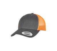 Flexfit Casquette Retro Trucker 2-Tone Charcoal/Neon Orange Einheitsgröße