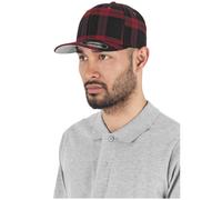 Flexfit Casquette Tartan Plaid Mixte – Noir/Rouge – Taille S/M (EU)