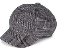 Casquette gavroche avec un motif à carreaux prince-de-galles